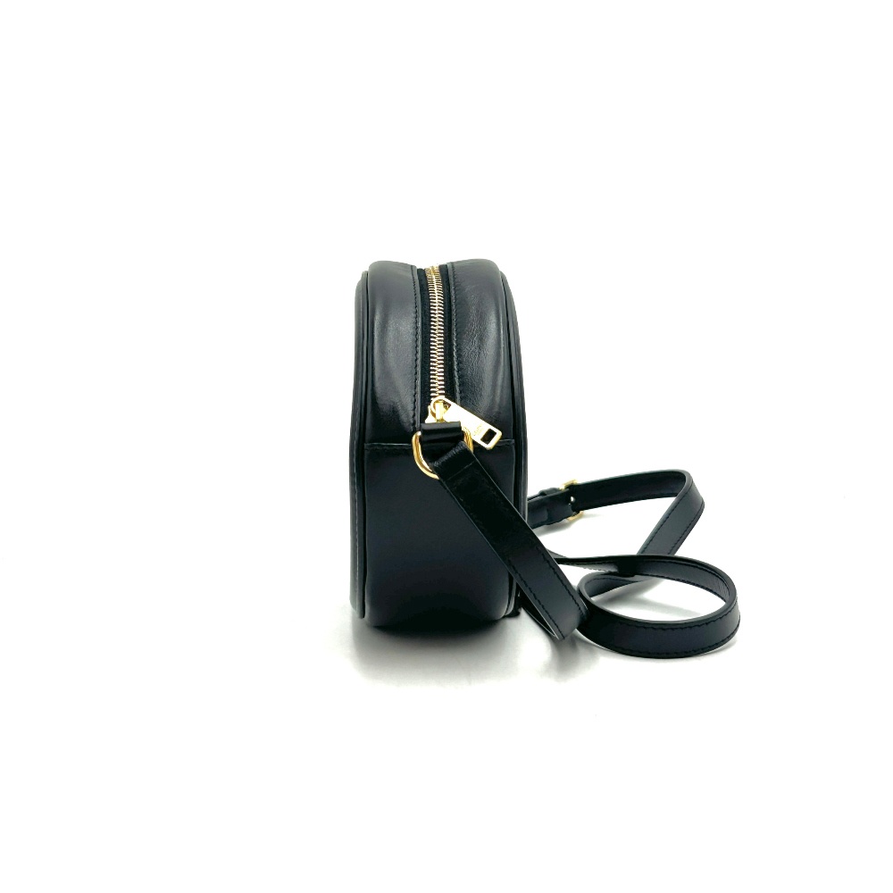 Celine Black Quilt Triomphe Oval Bag Large - 4