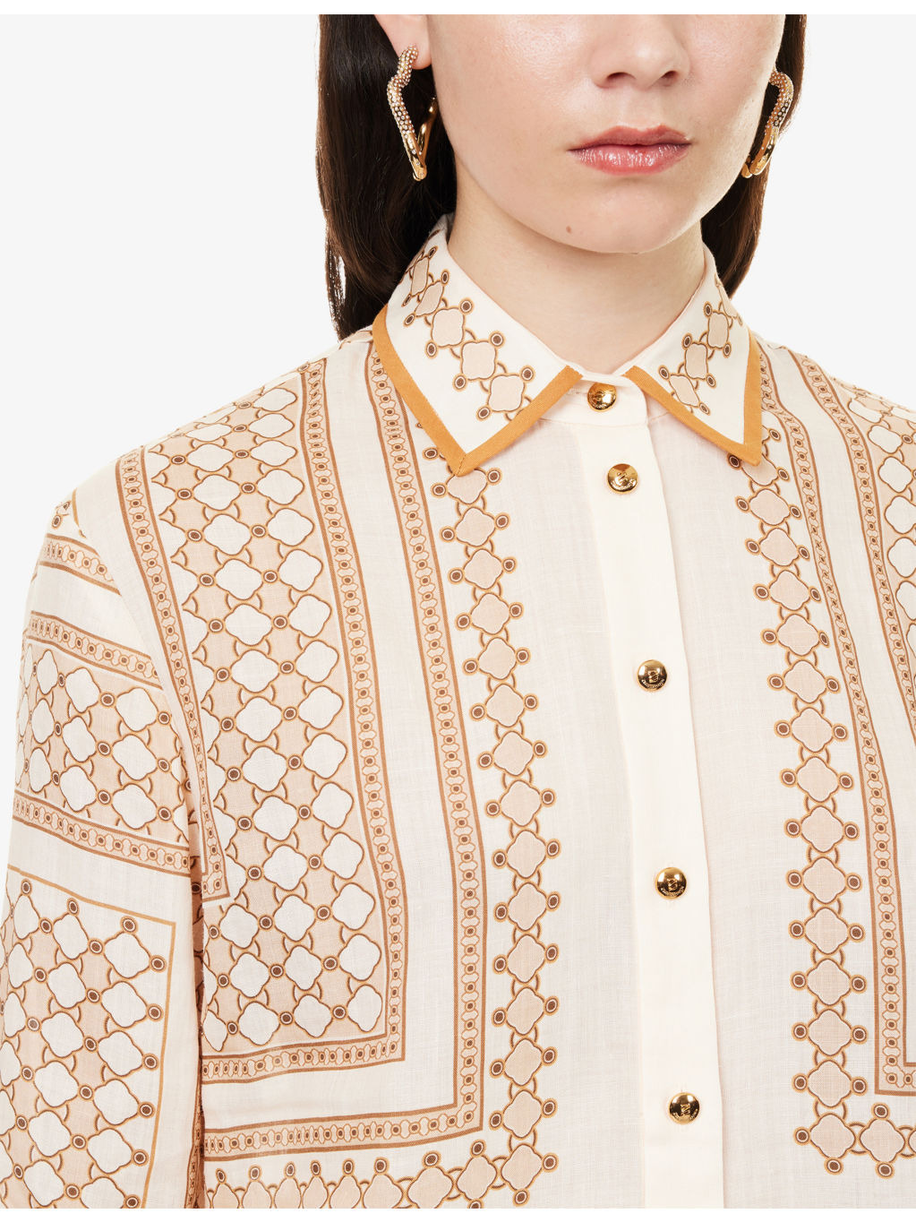 Printed Relaxed-Fit Woven Shirt - 5