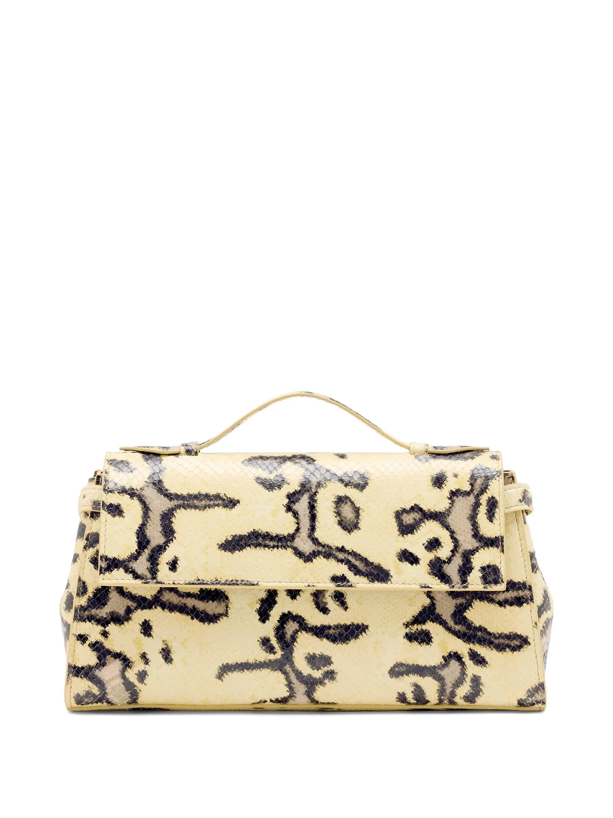 Tate python-print clutch bag - 1
