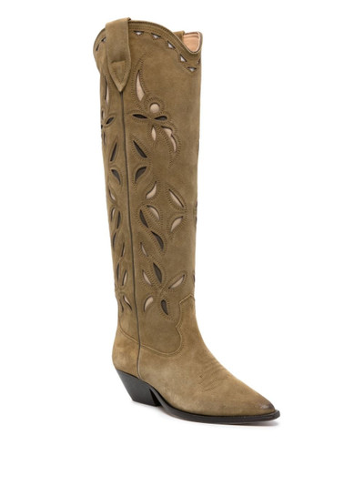 Isabel Marant Denvee 40mm suede cowboy boots outlook