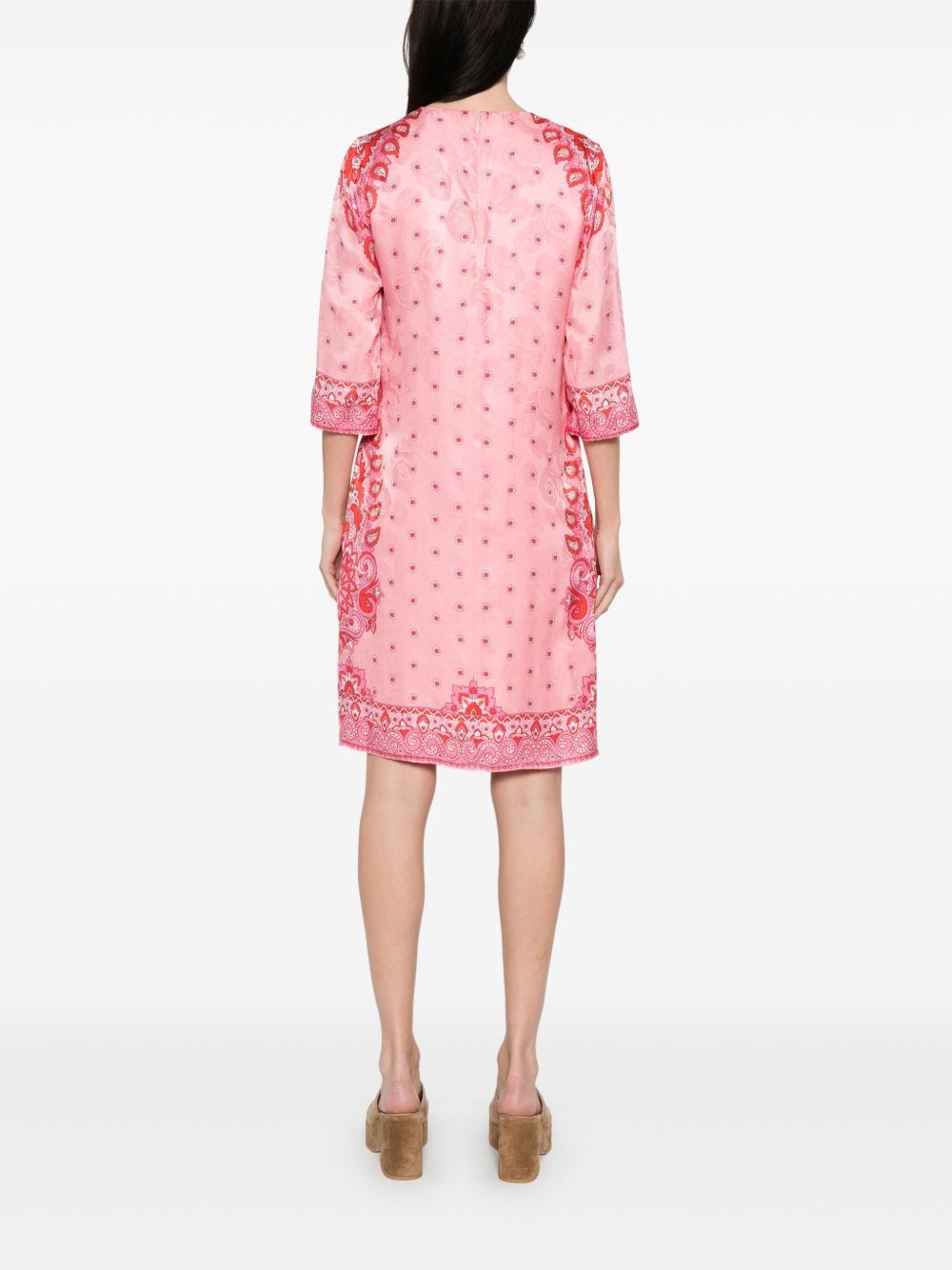 paisley-print mini dress - 4