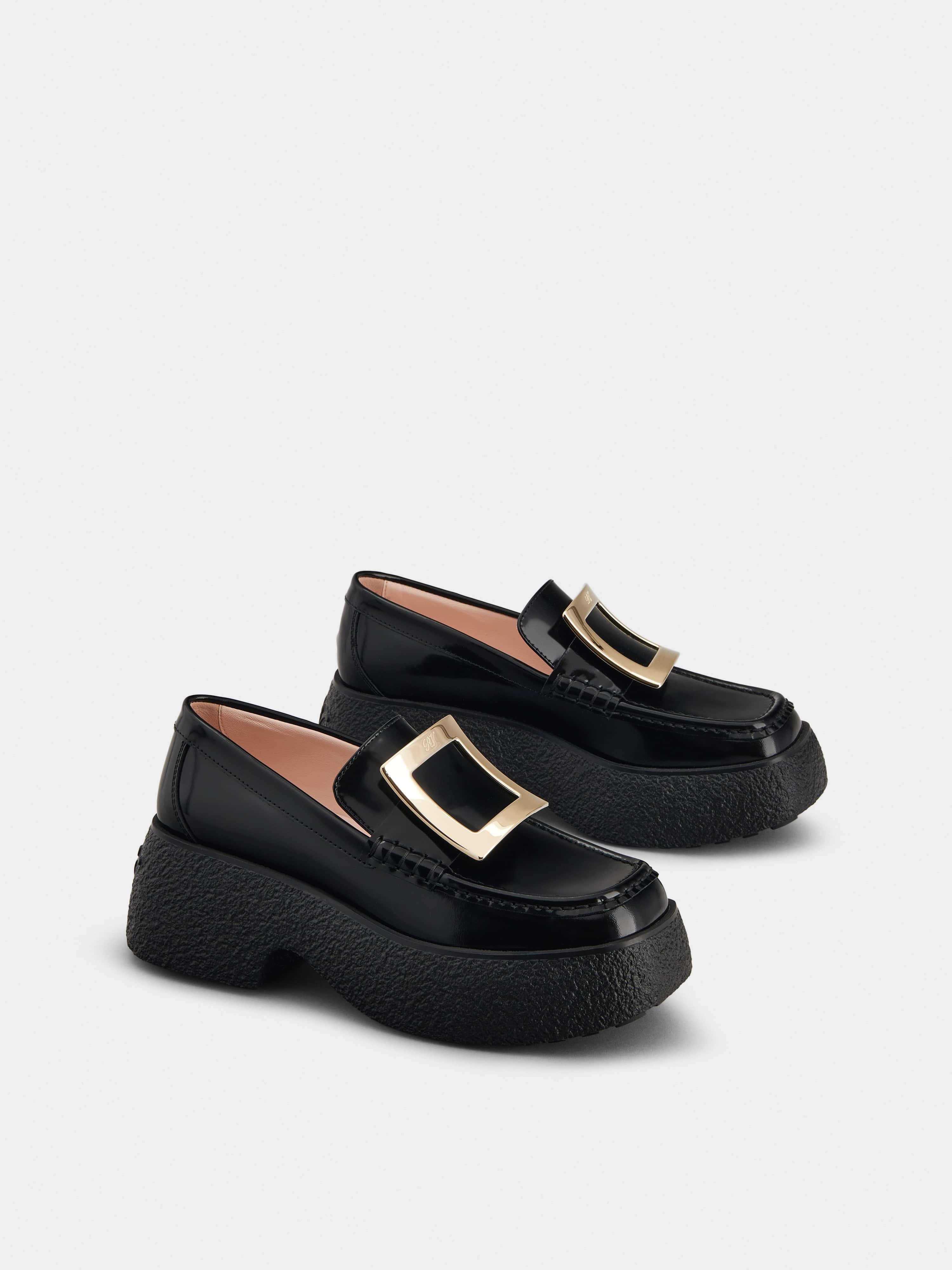 Viv' Rangers Metal Buckle Flatform Loafers - 2