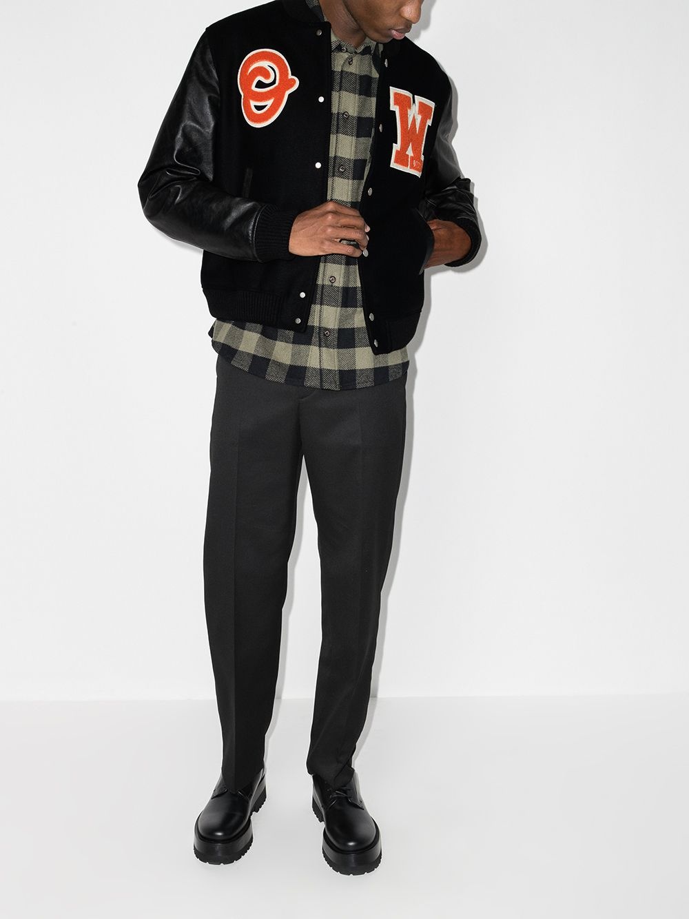 logo-patch varsity jacket - 5