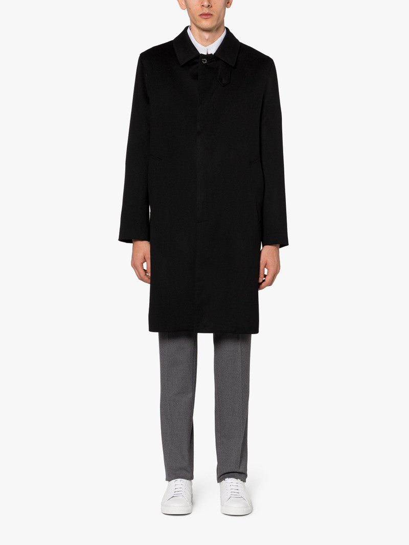 DUNKELD BLACK RAIN SYSTEM WOOL 3/4 COAT 3