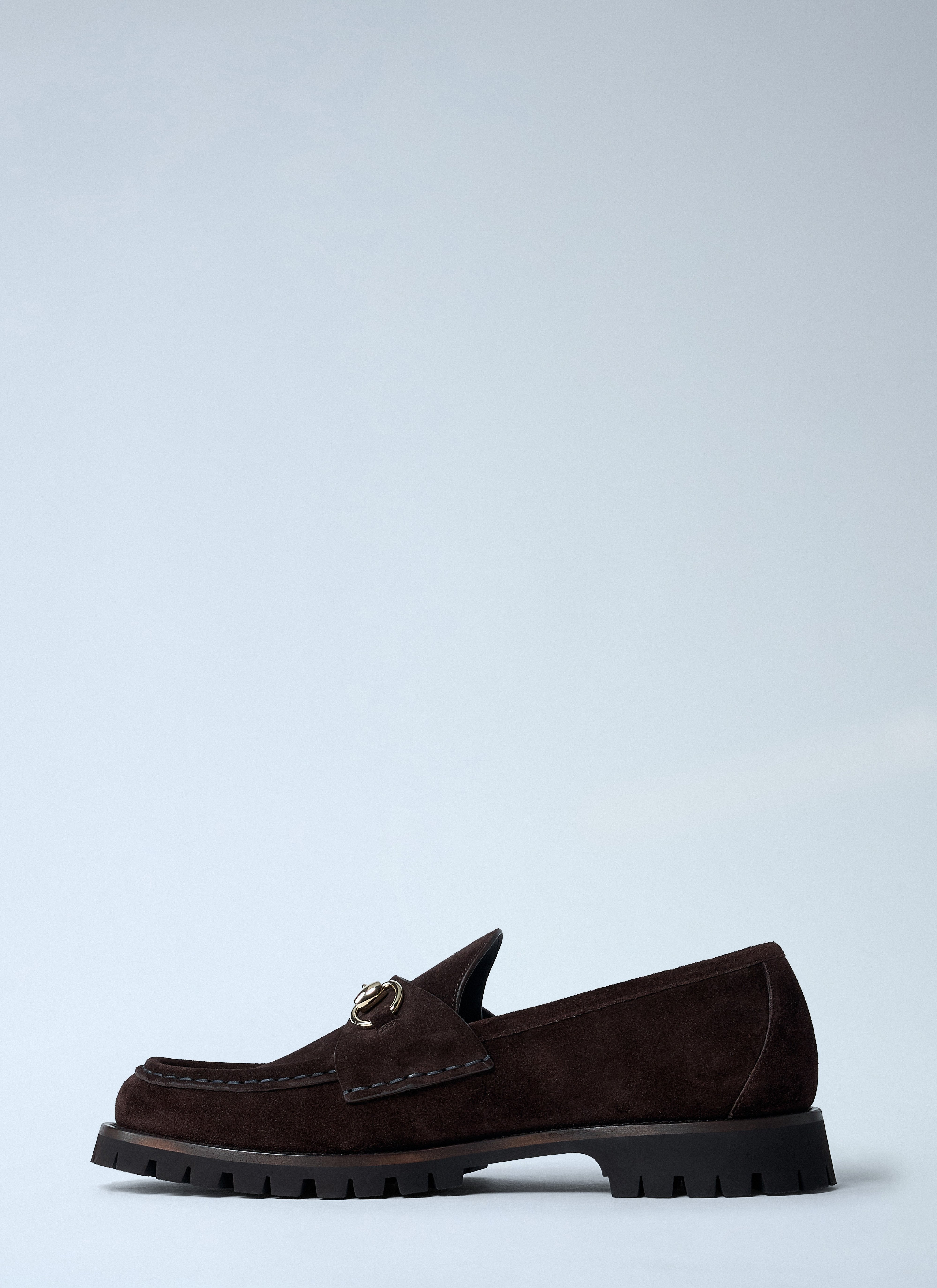 Gucci Women Horsebit Suede Loafters - 4