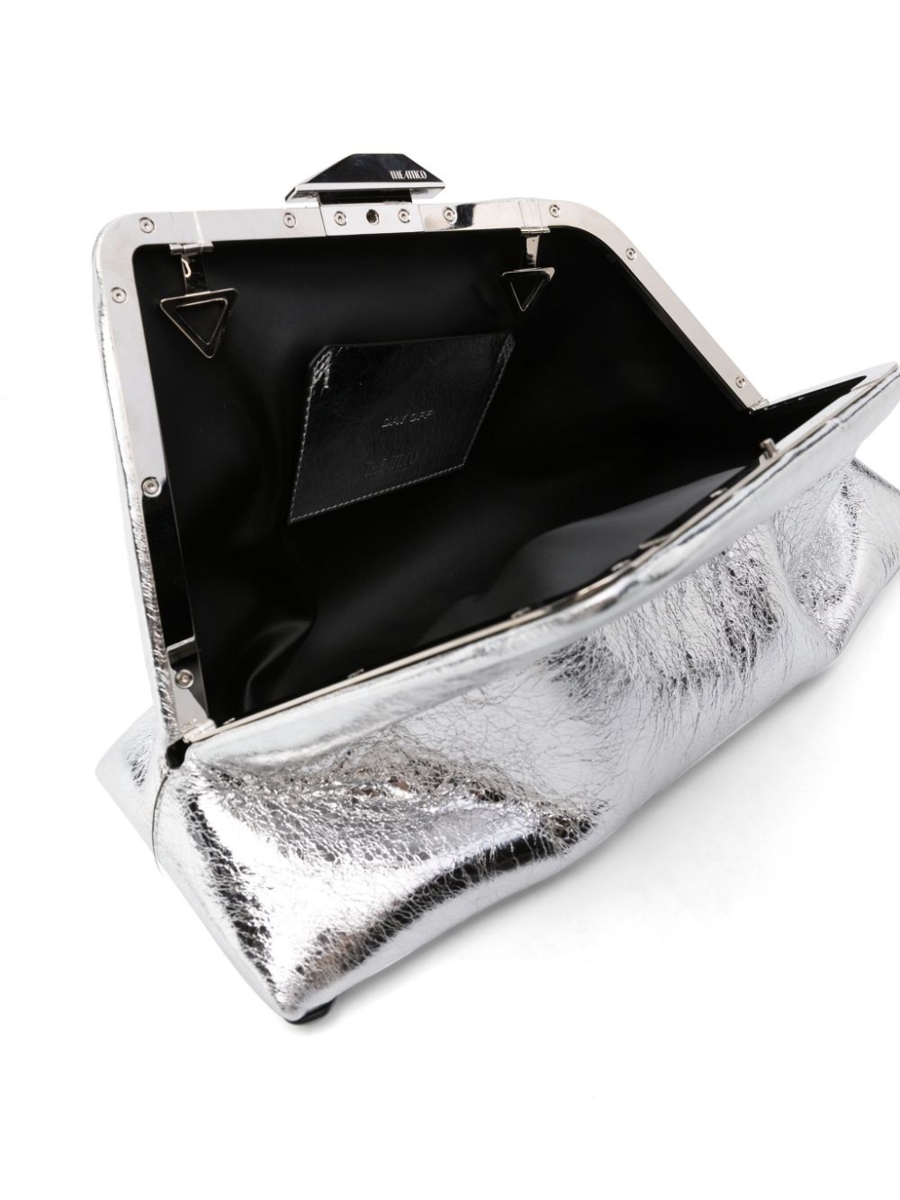 Day Off metallic leather clutch bag - 5