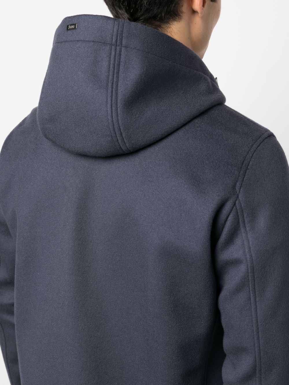 zip-up hooded coat - 5