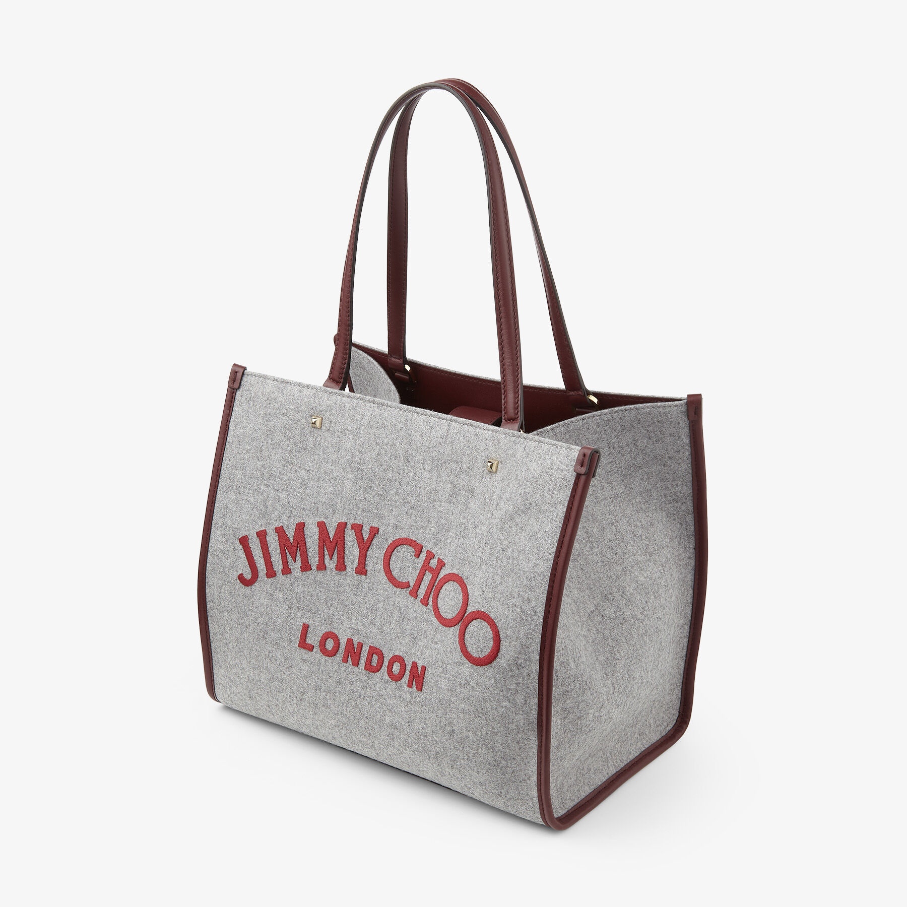 Varenne Tote Bag
Felt Jimmy Choo London Embroidery Logo Tote Bag - 4