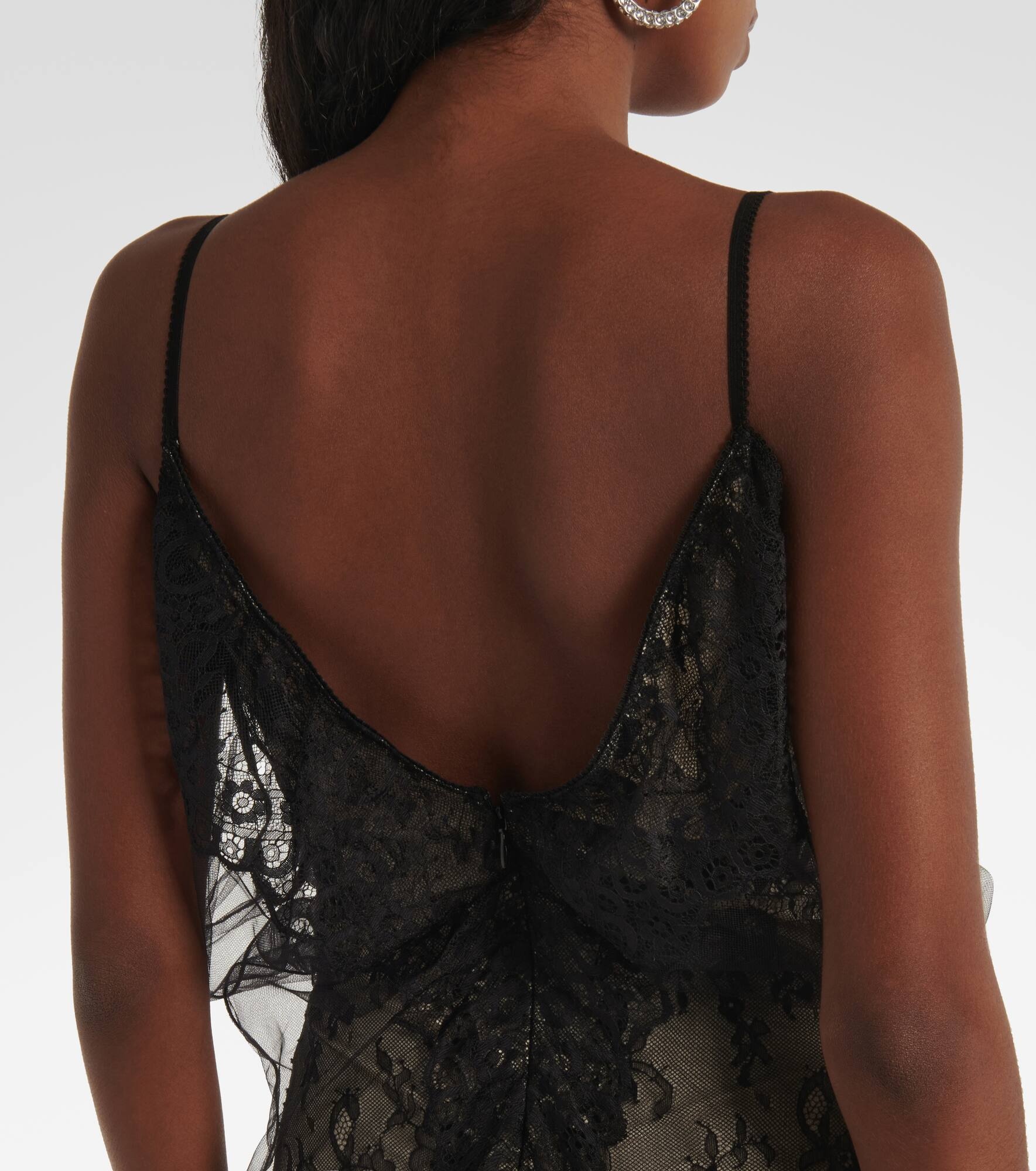 Sheer lace bodysuit - 6