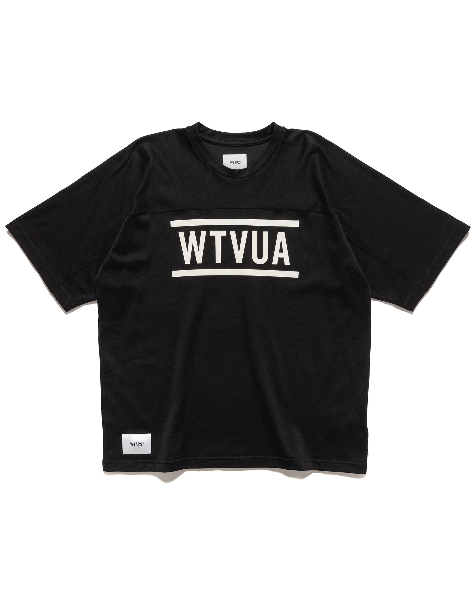 WTAPS QB / SS RACO. Brackets T-Shirt BLACK | REVERSIBLE