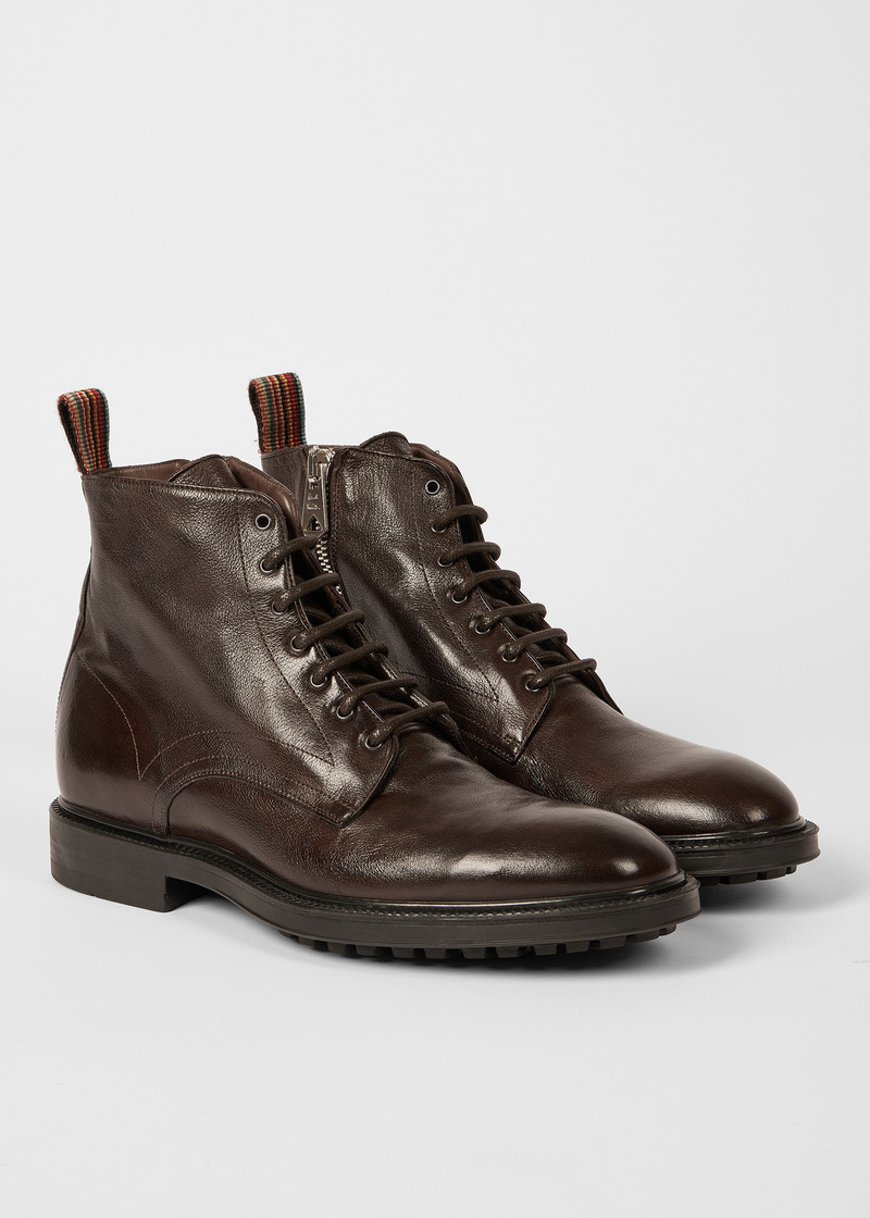 Dark Brown Leather 'Sparrow' Boots 5