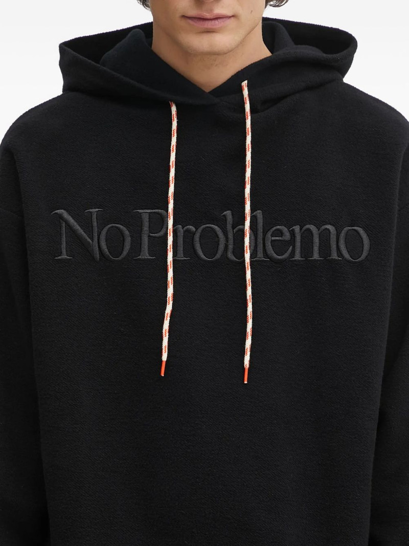 logo-embroidered hoodie 4