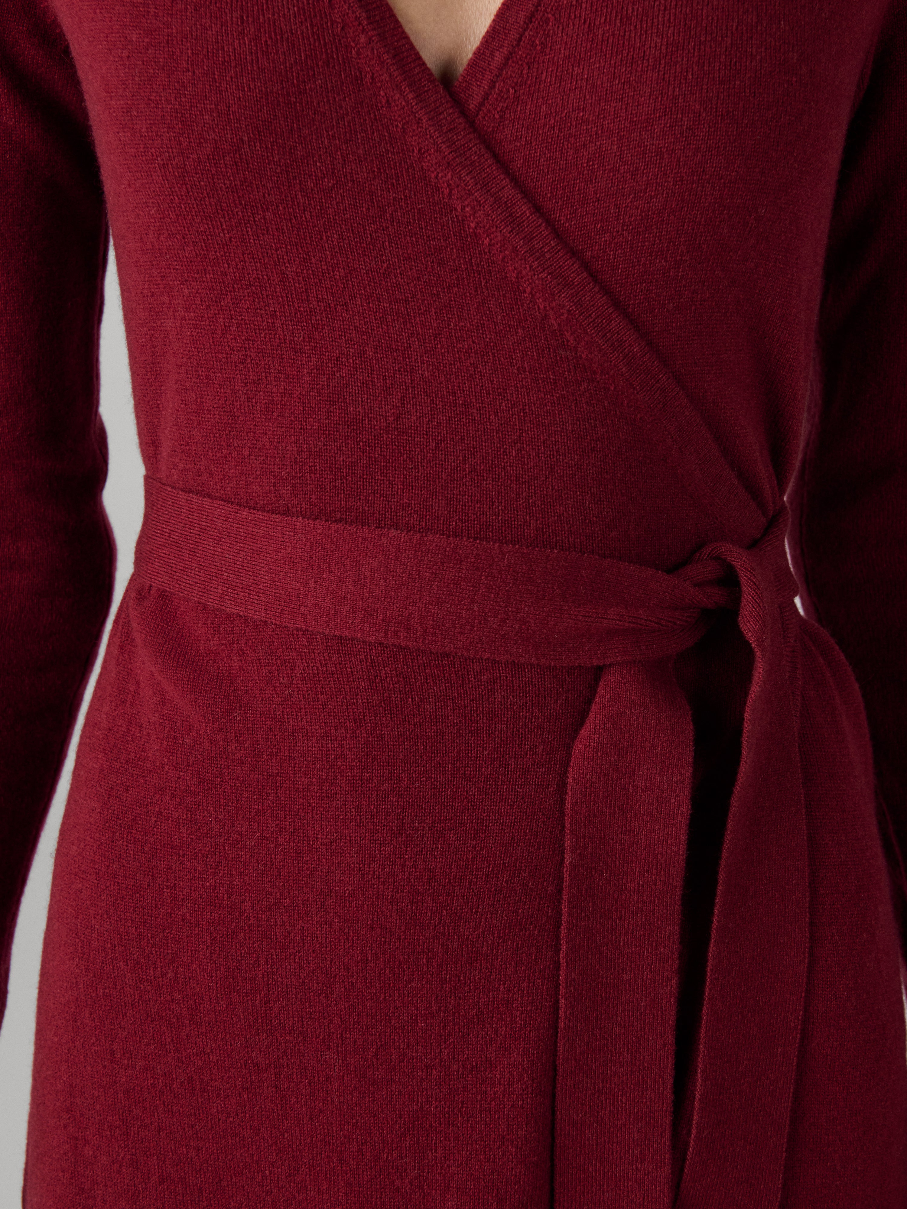 Astrid Cashmere Wool Wrap Dress - 3