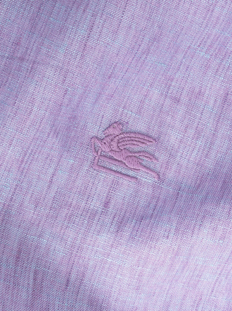 LINEN SHIRT WITH LOGO - 6