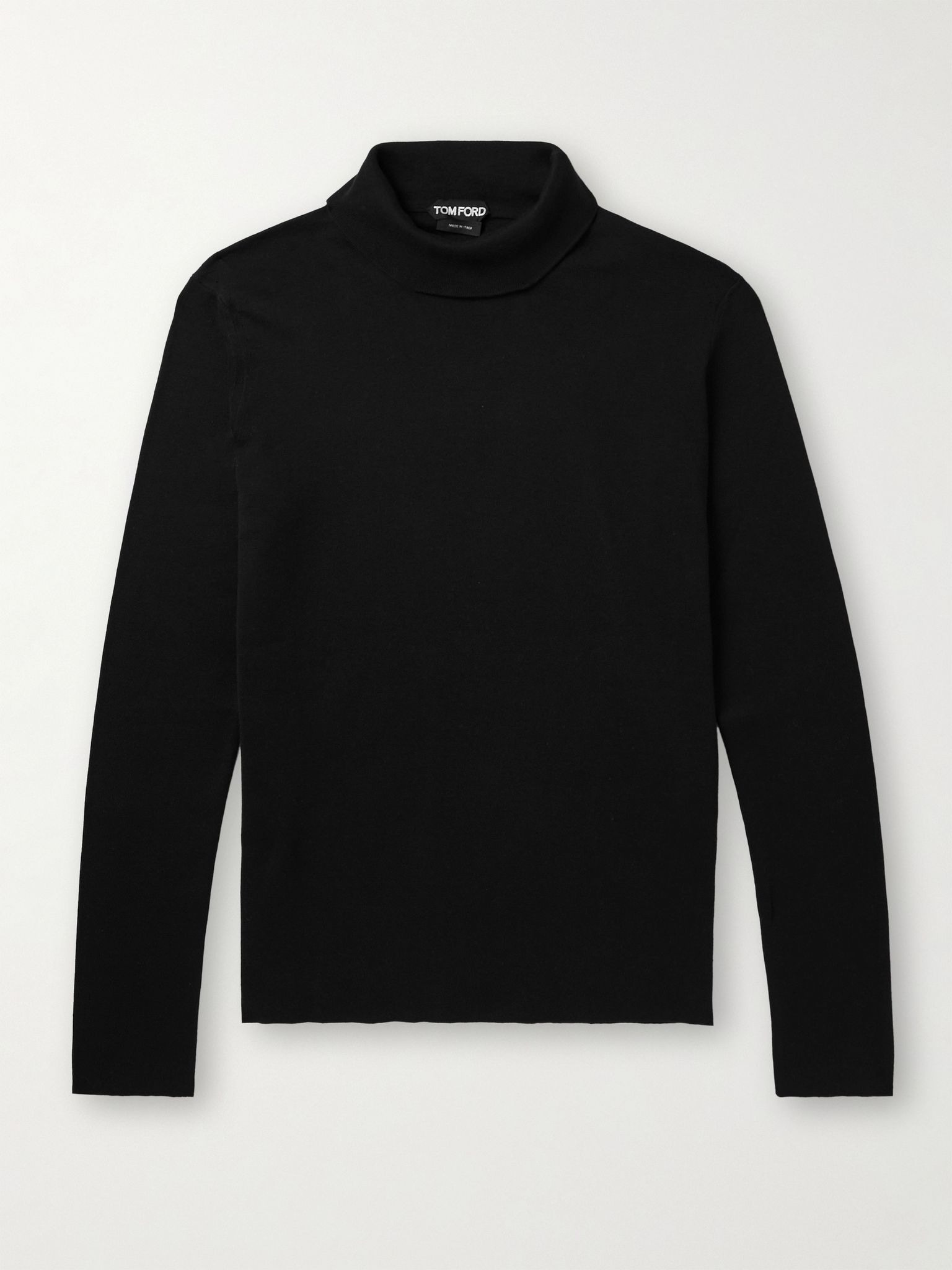Cotton Rollneck Sweater Black - 1