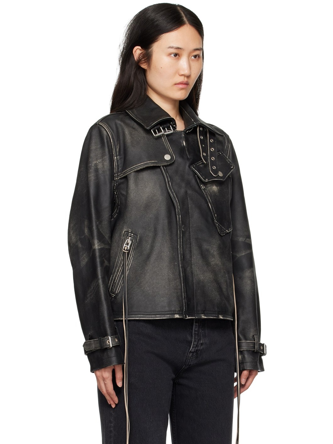 Black Achilles Leather Jacket - 2