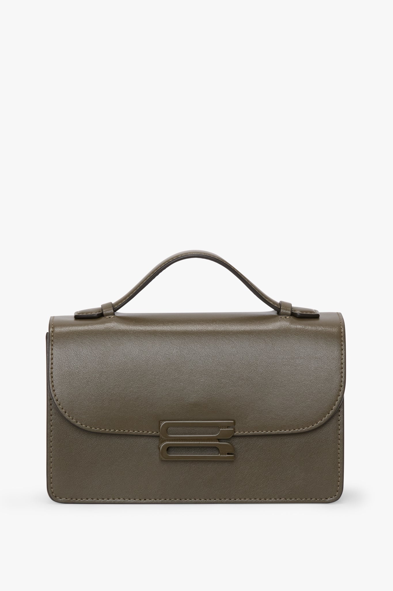 Tonal Mini Dorian Bag In Dark Khaki Smooth Leather - 2