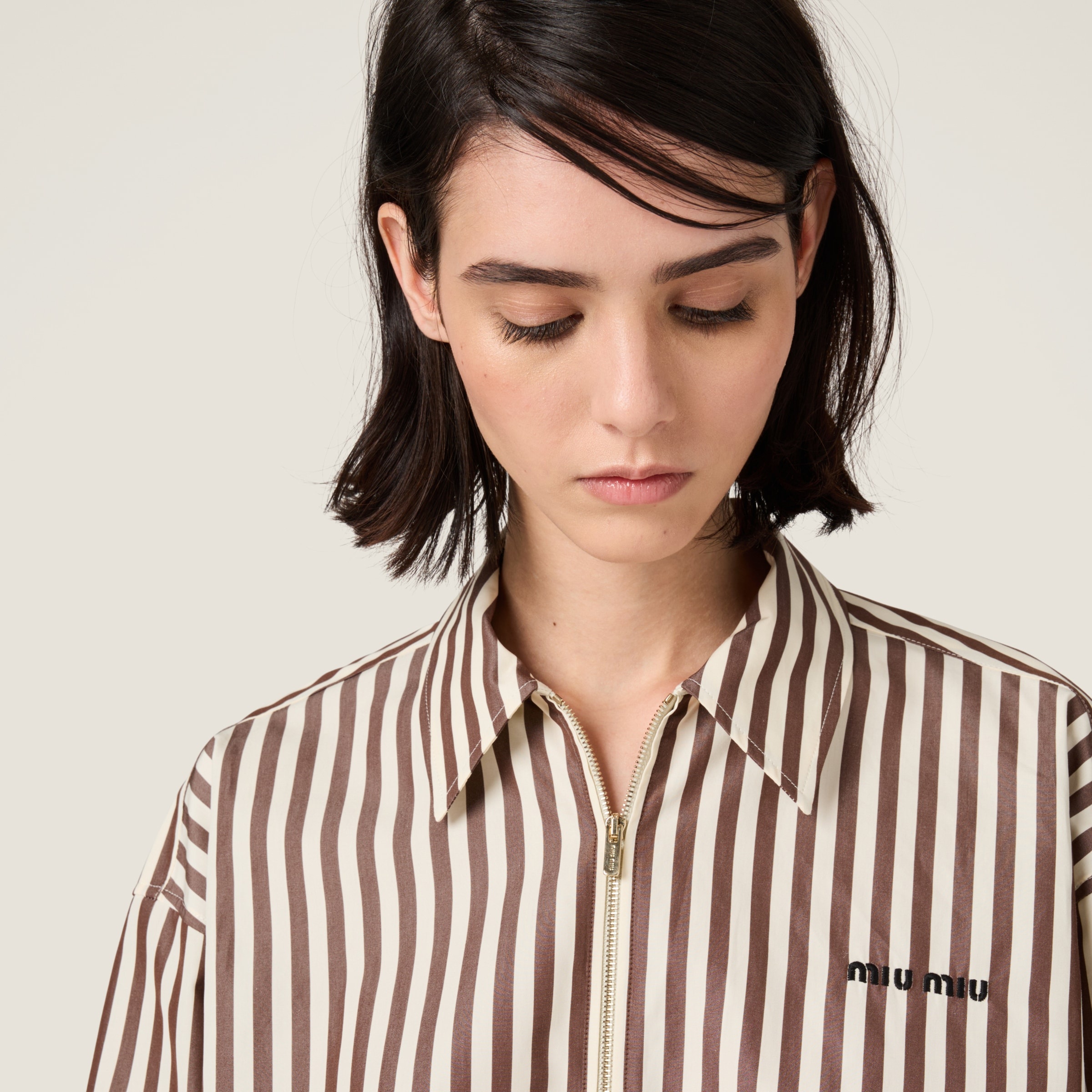 Striped poplin shirt - 4