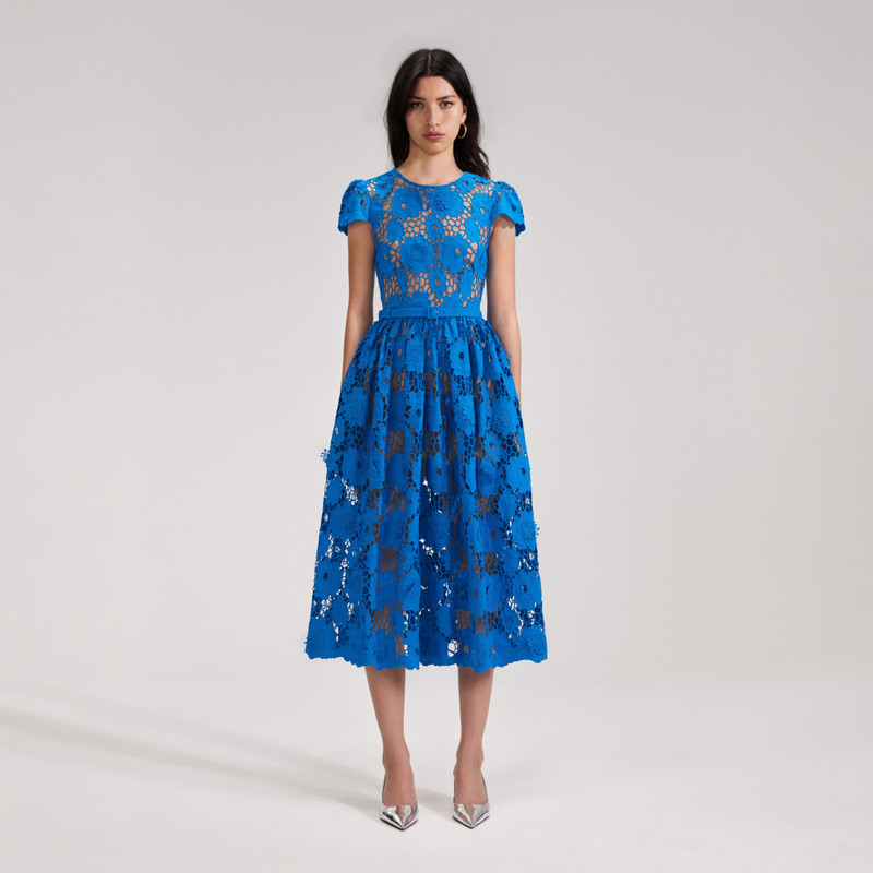 poppy blue dress Poppy Long Sleeve Short Dress Blue Vintage Paisley  APOELLA
