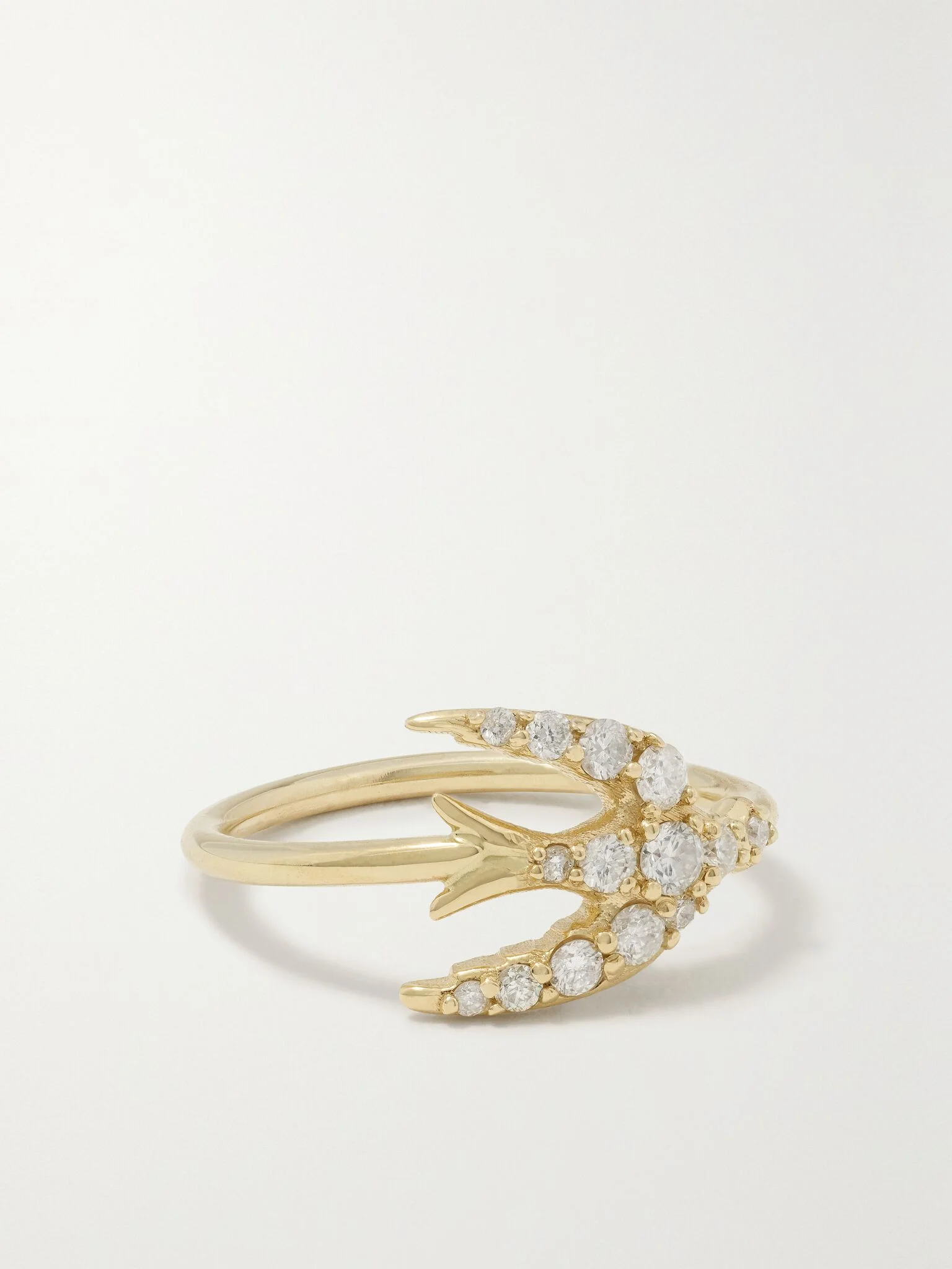 Swallow 14-karat gold diamond ring Gold - 1