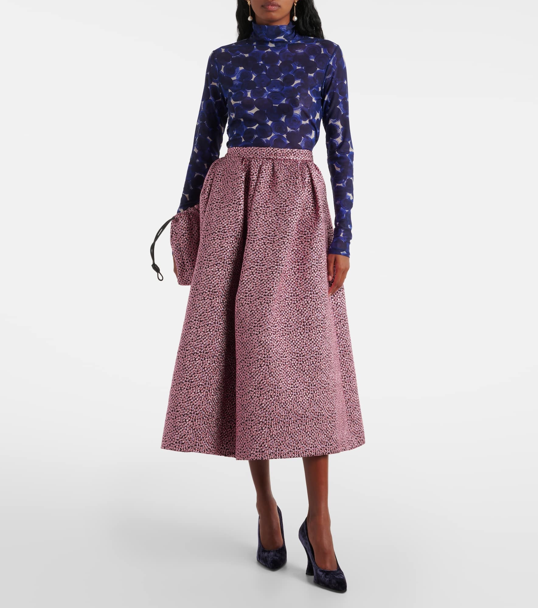 Soni pleated midi skirt - 2