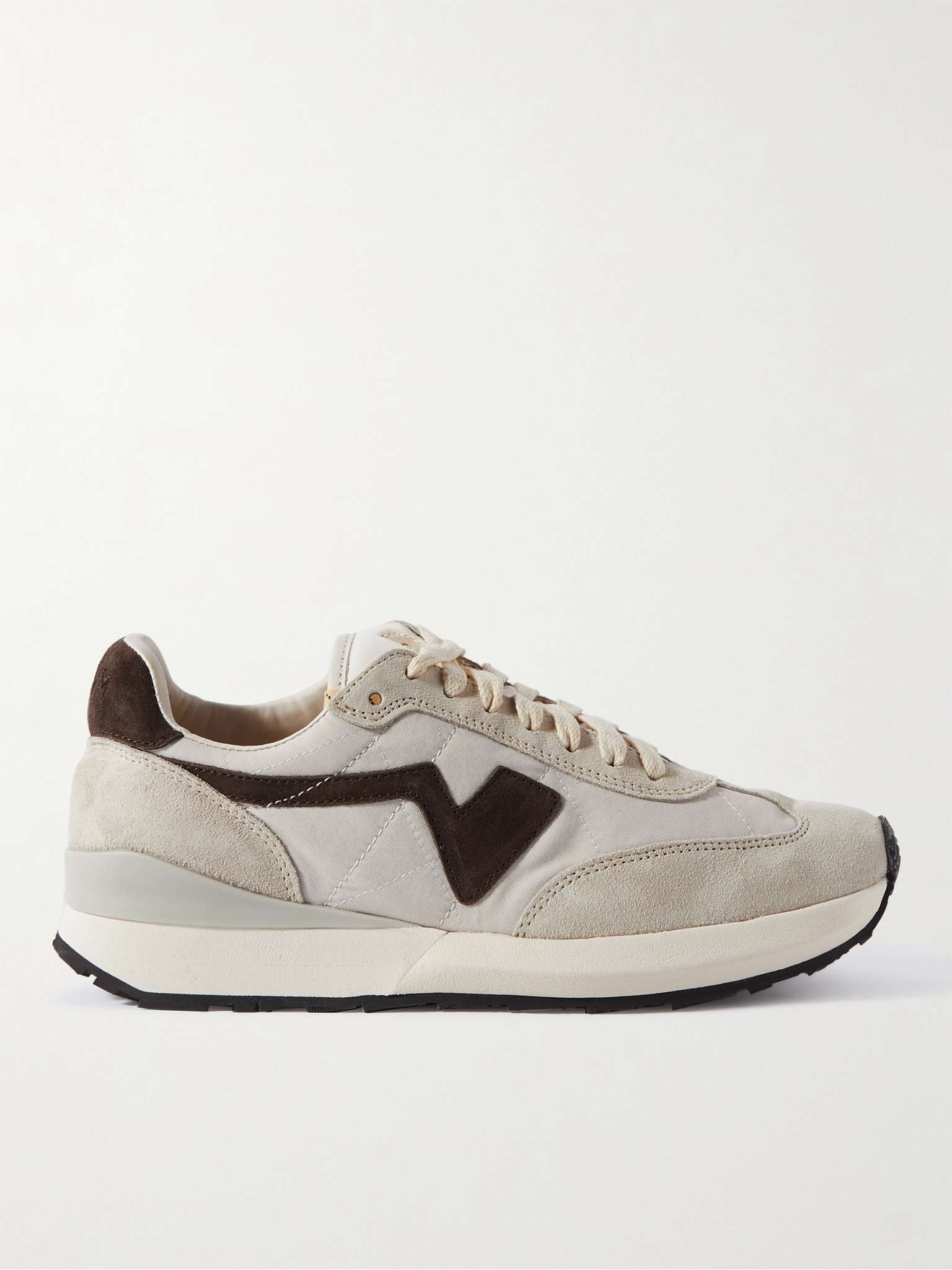 visvim FKT Runner Suede and Leather-Trimmed Nylon-Blend Sneakers 