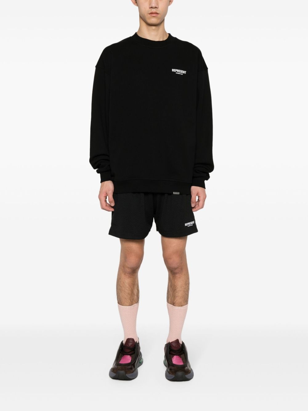 perforated-design shorts - 2