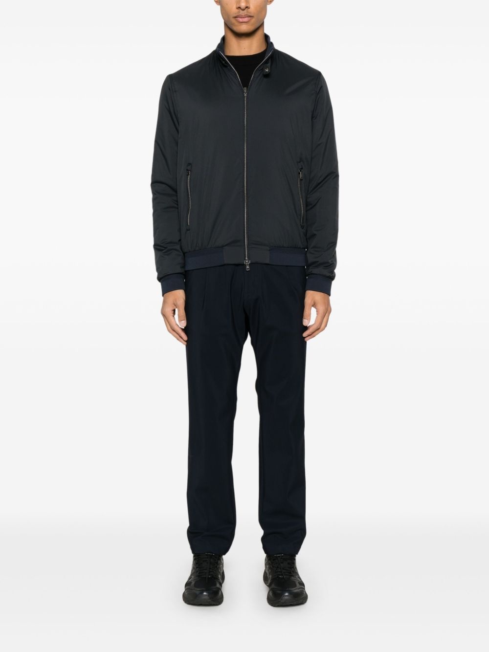 logo-plaque bomber jacket - 2