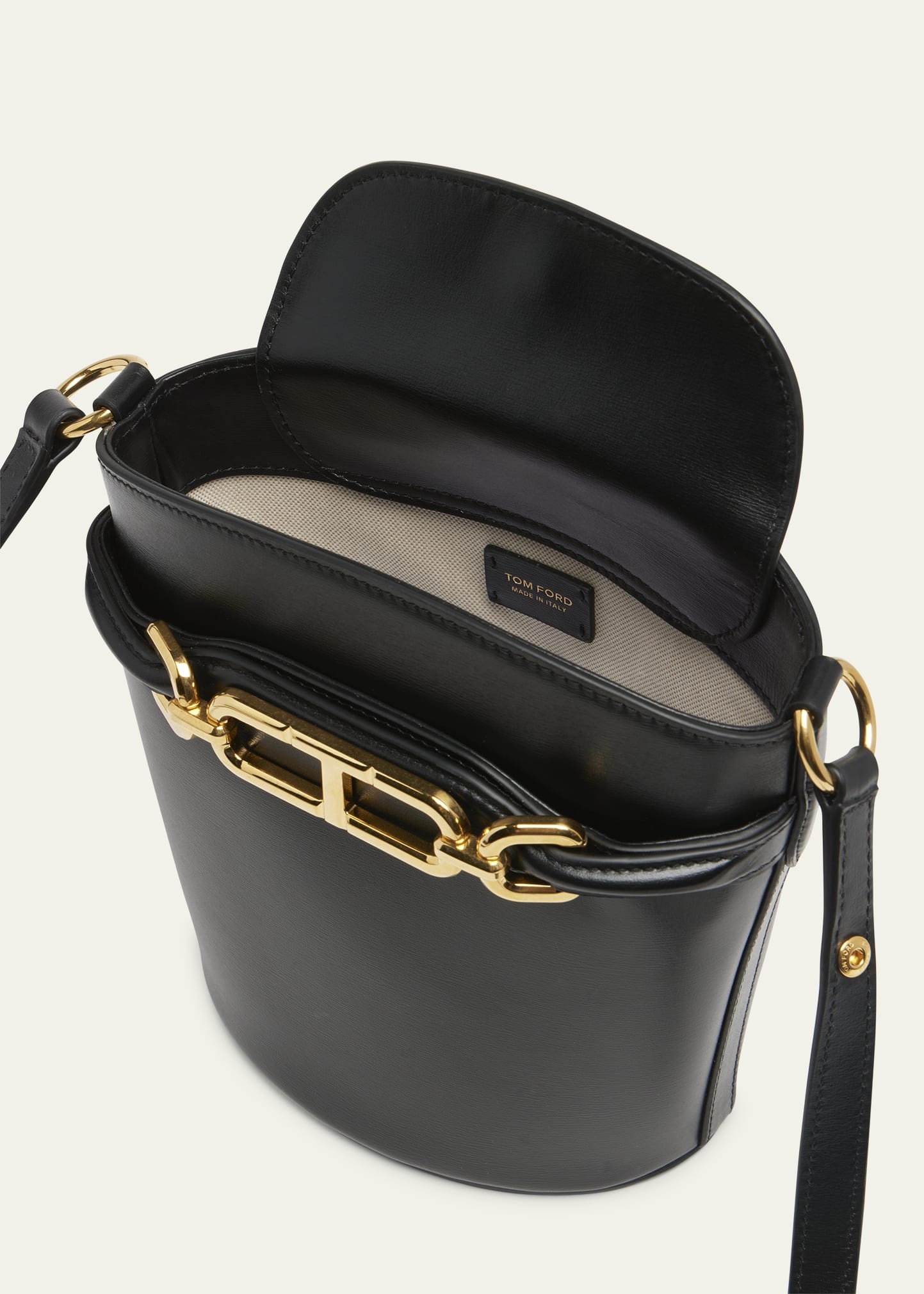 TOM FORD Whitney Small Bucket Bag in Leather