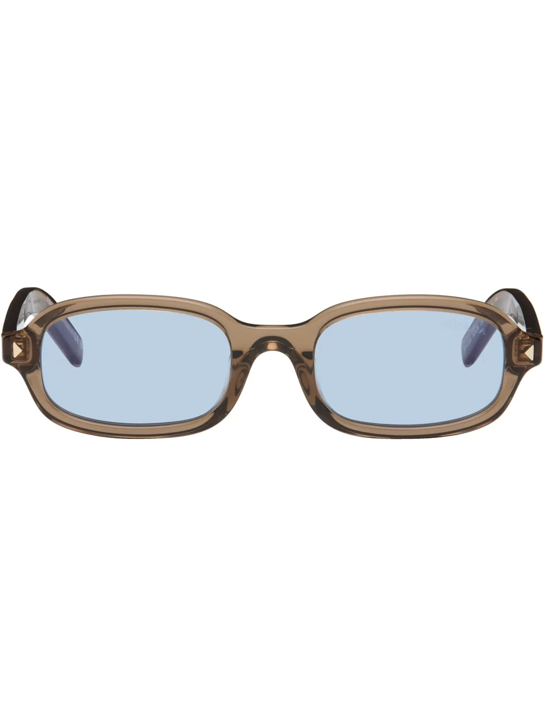 Brown Rectangular Sunglasses - 1