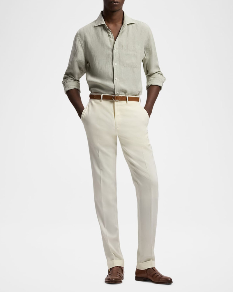 Ralph Lauren Men's Linen Chambray Button-Down Shirt outlook