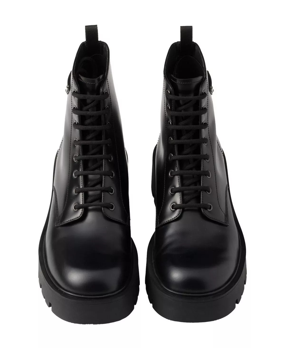 Men's Brushed Leather Combat Boots - 3