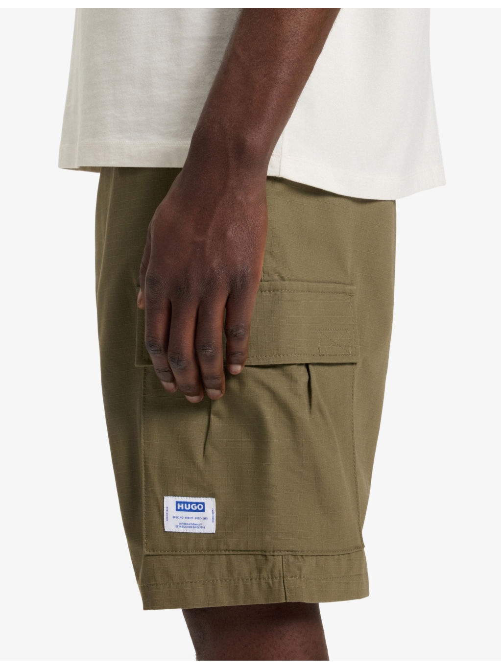 Logo-badge elasticated-waist cotton shorts - 5