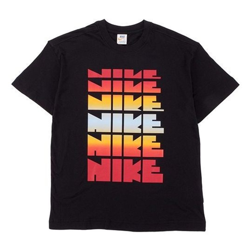Nike Rainbow Alphabet Short Sleeve Black BV7634-010 - 1