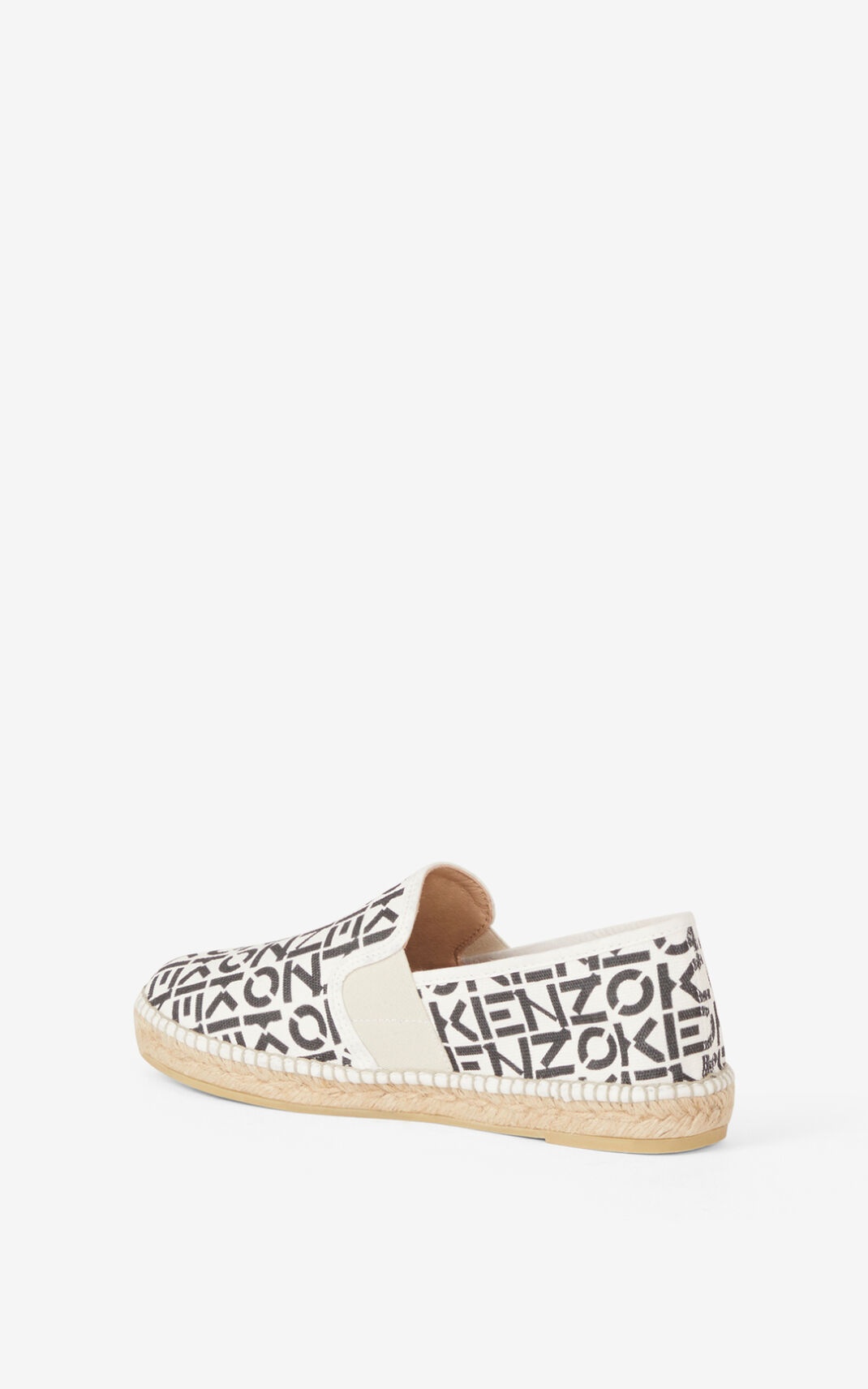 KENZO Sport elasticated monogram espadrilles - 3