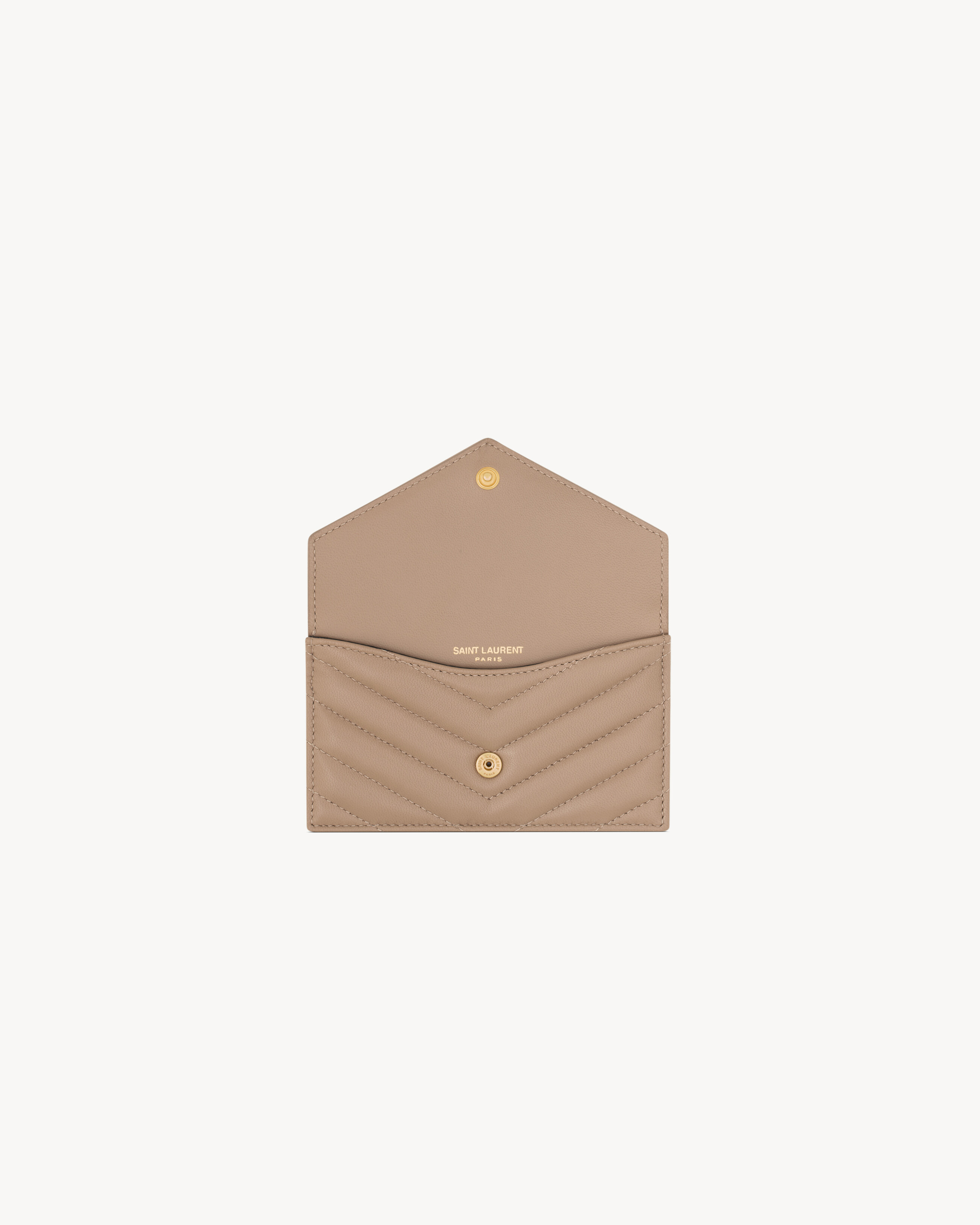 CASSANDRE MATELASSÉ FRAGMENTS FLAP CARD CASE IN LAMBSKIN - 4