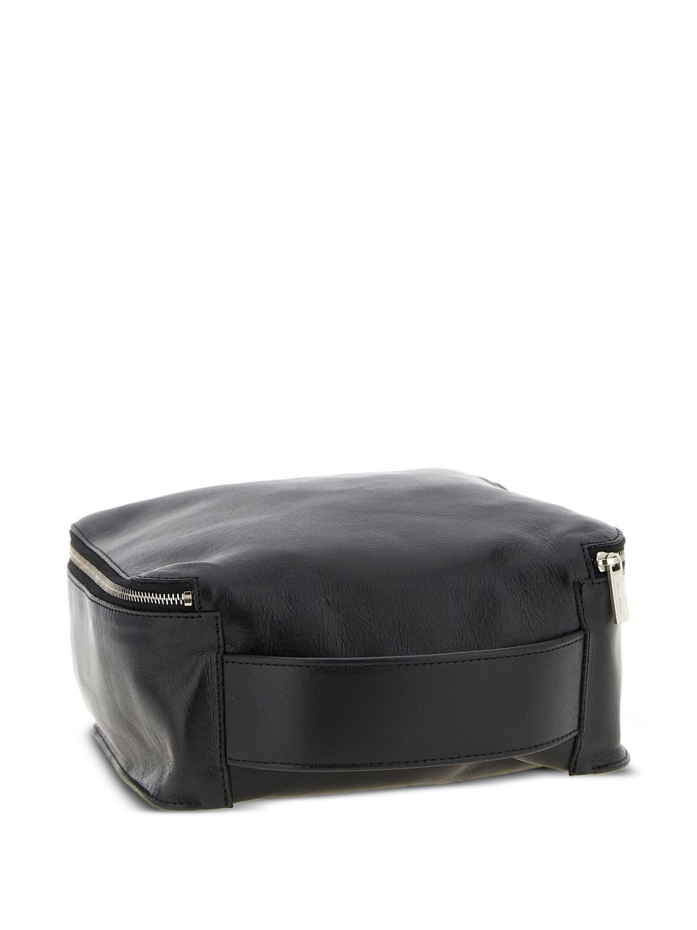 hammered-leather zip wash bag - 2