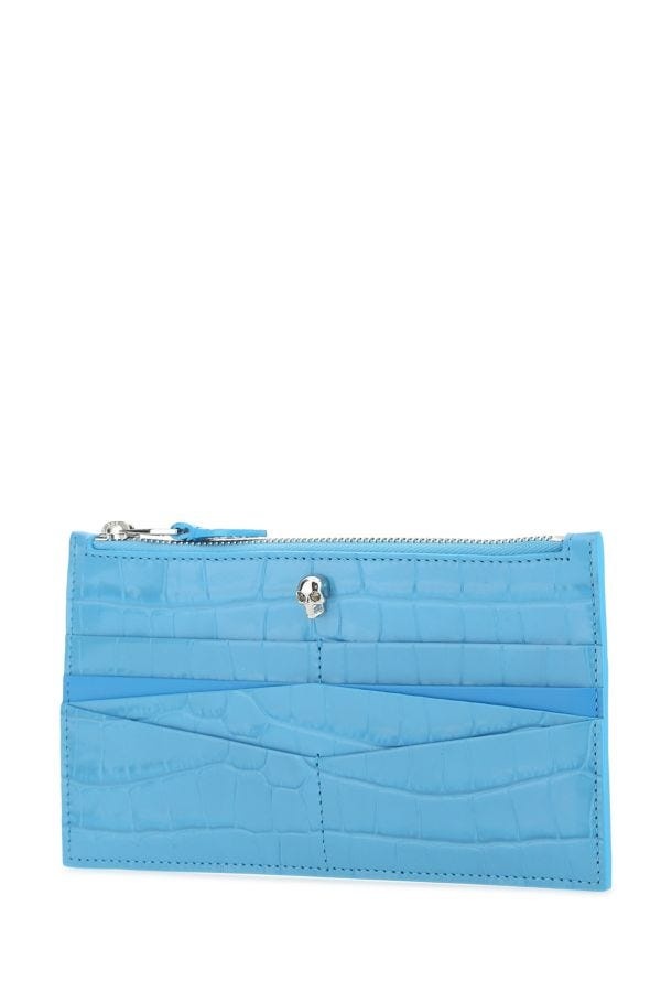 Light-blue leather pouch - 2