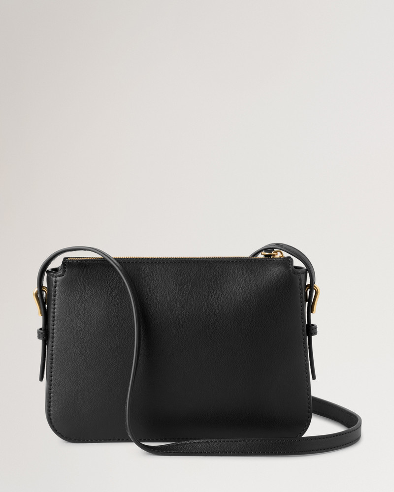 Clovelly Pouch Black Micro Classic Grain 3