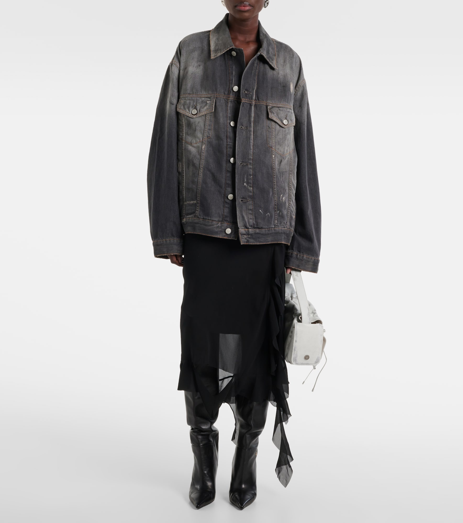 Printed denim jacket - 2