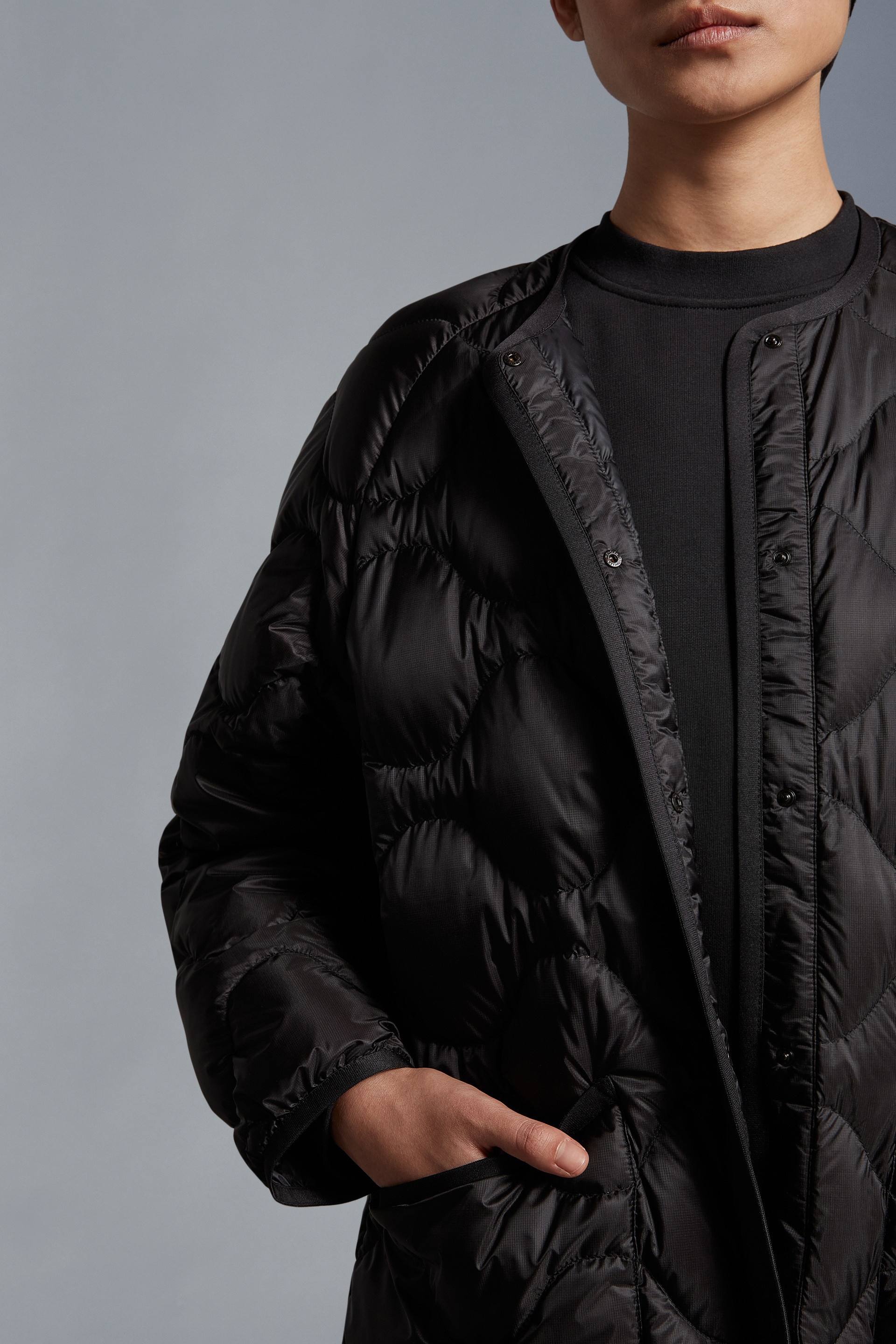 Moncler Nadelhornis Long Down Jacket | REVERSIBLE