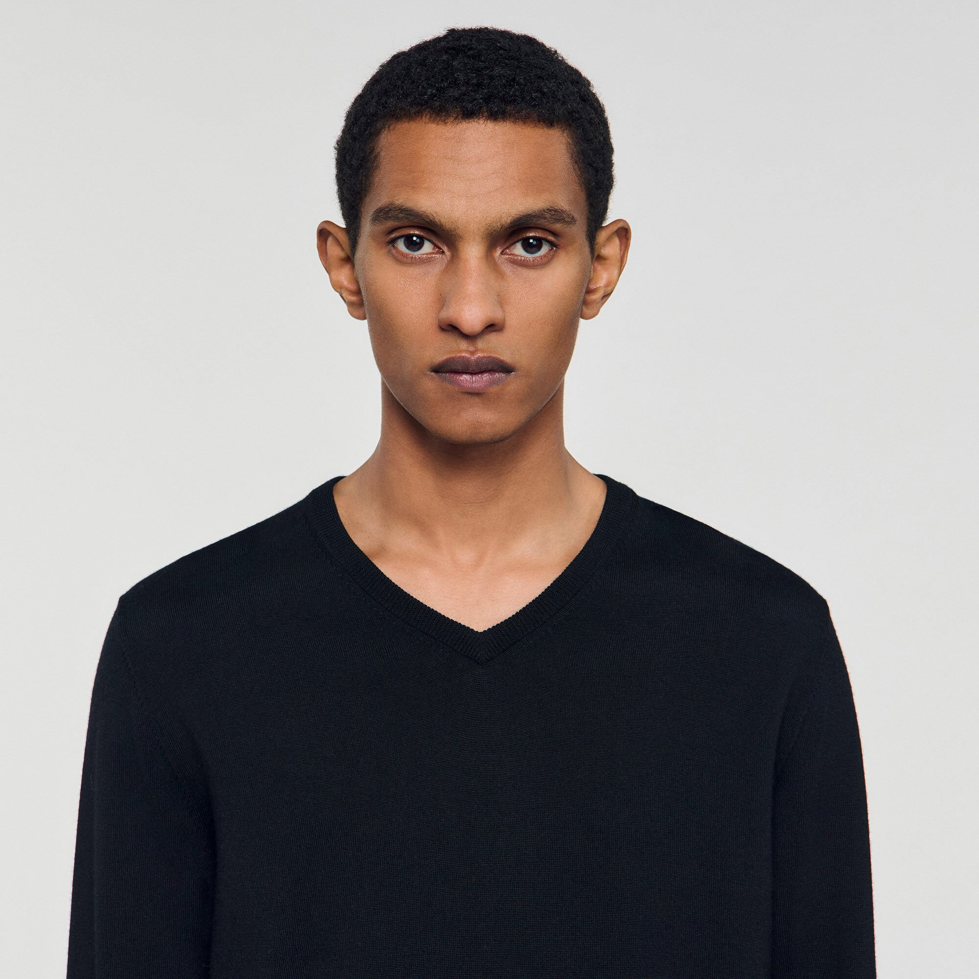 V-NECK WOOL SWEATER - 3