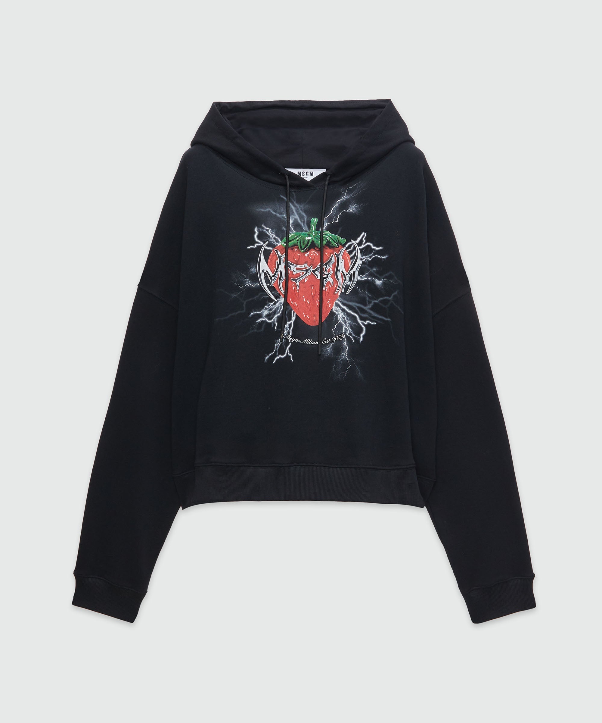 Jersey sweatshirt with "Tough Strawberries" print - 1