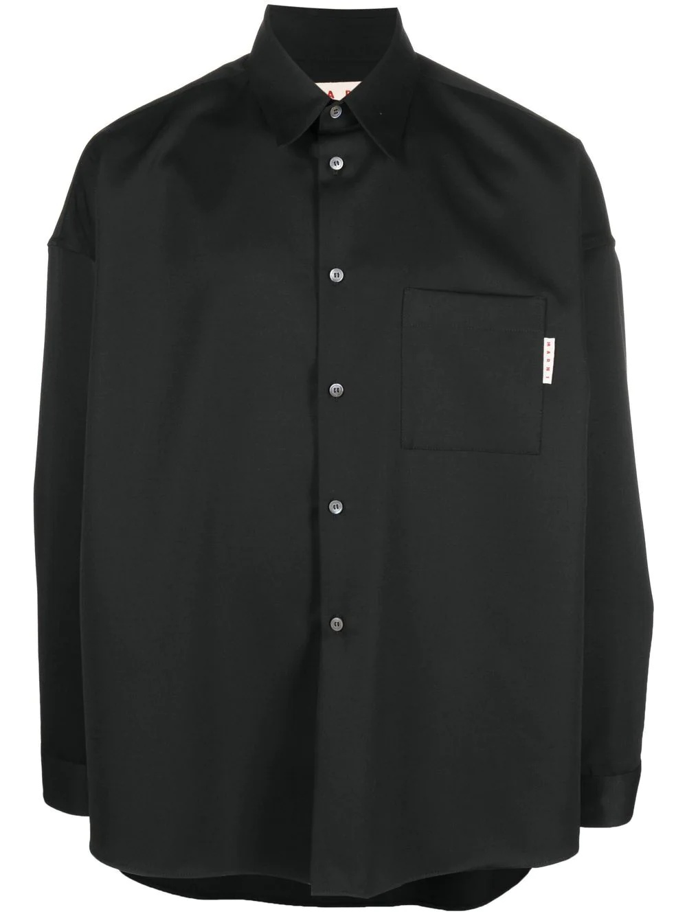 chest-pocket long-sleeve shirt - 1