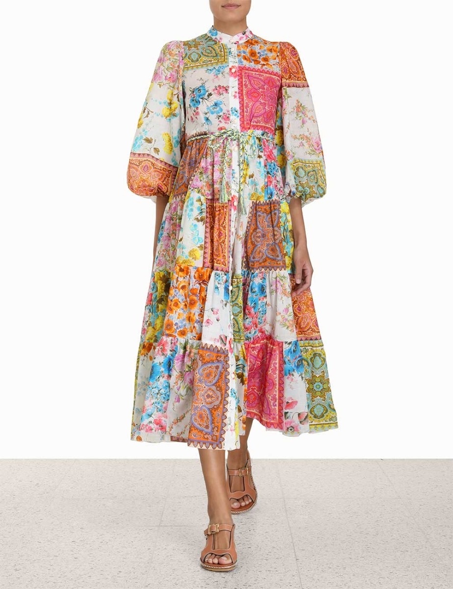 HALCYON TIERED MIDI DRESS - 2