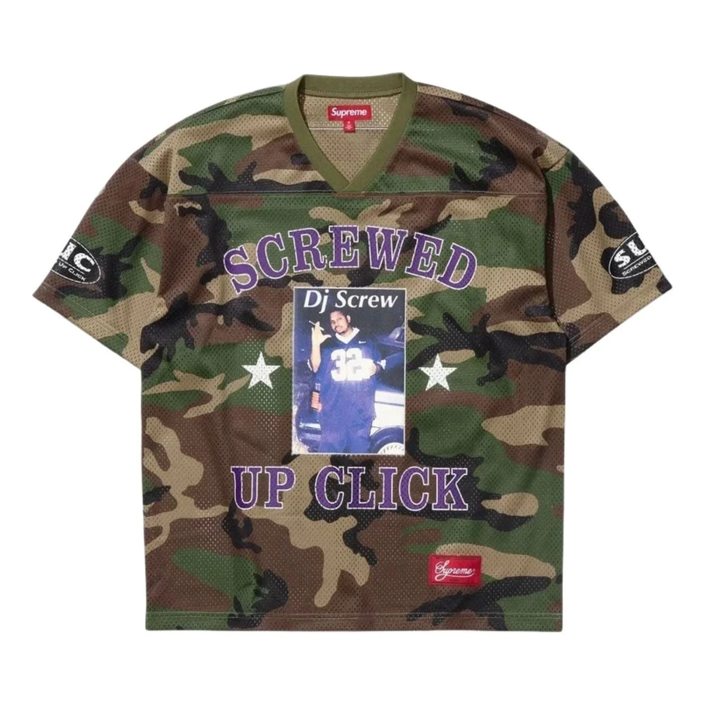 Supreme x DJ Screw SS26 Football Jersey 'Woodland Camo' SUP-SS26-146-BRN - 1