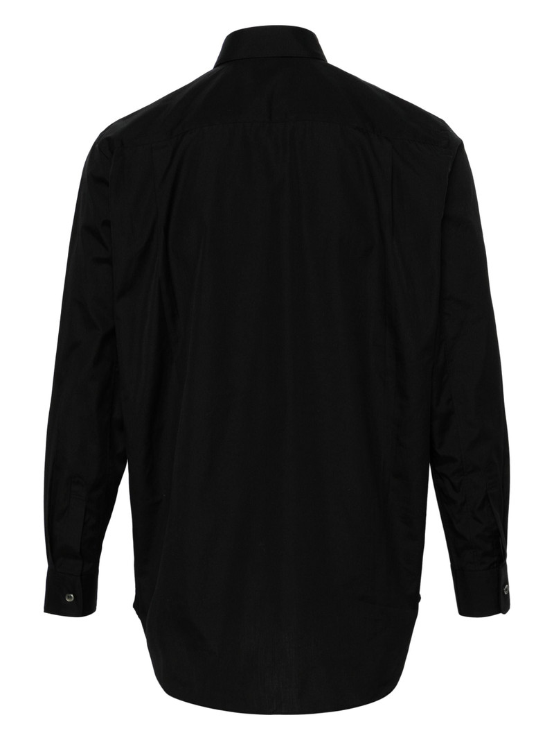 Comme des Garçons PLAY UNISEX LS SHIRT RED HEART - BLACK outlook