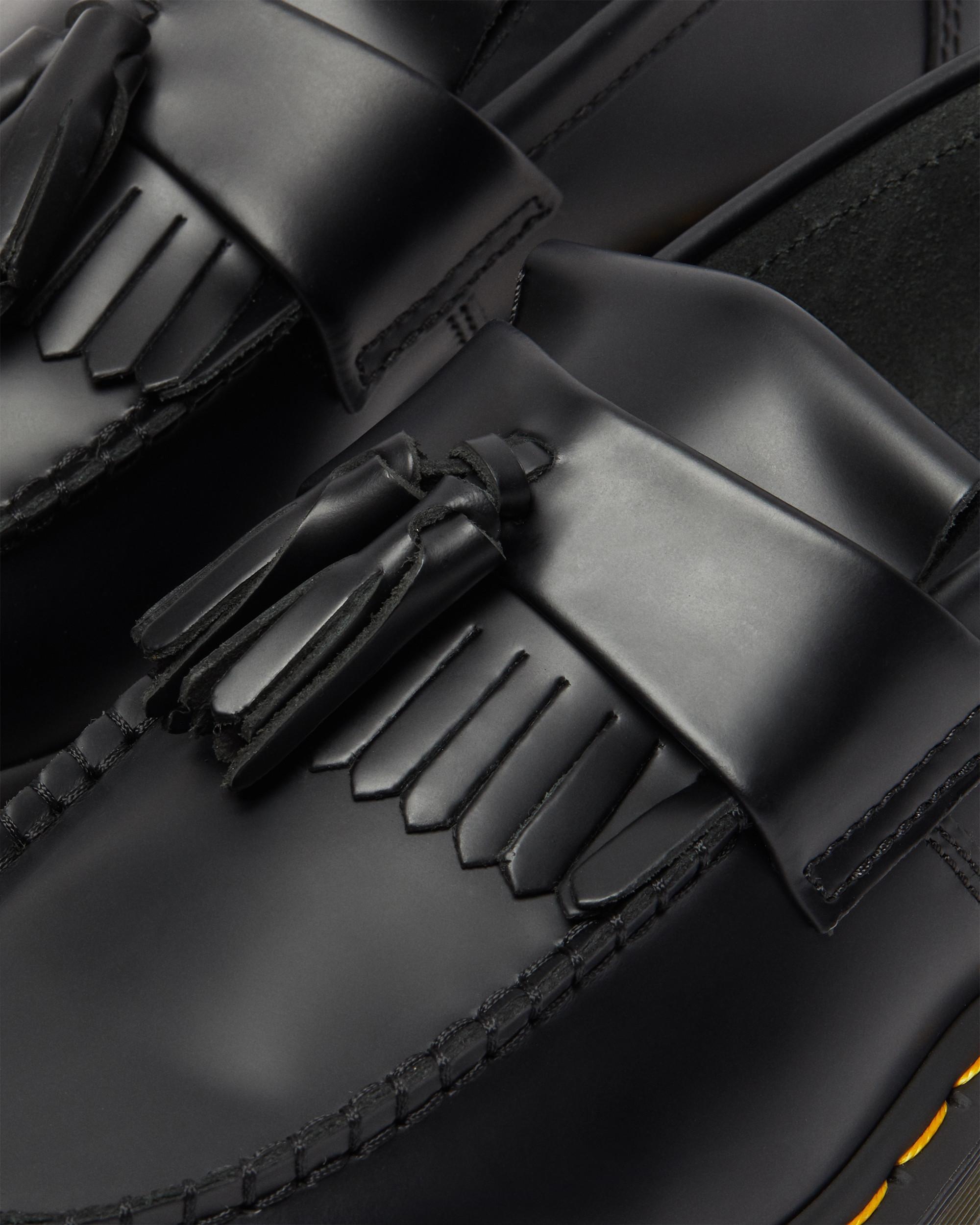 Adrian Yellow Stitch Leather Tassel Loafers - 7