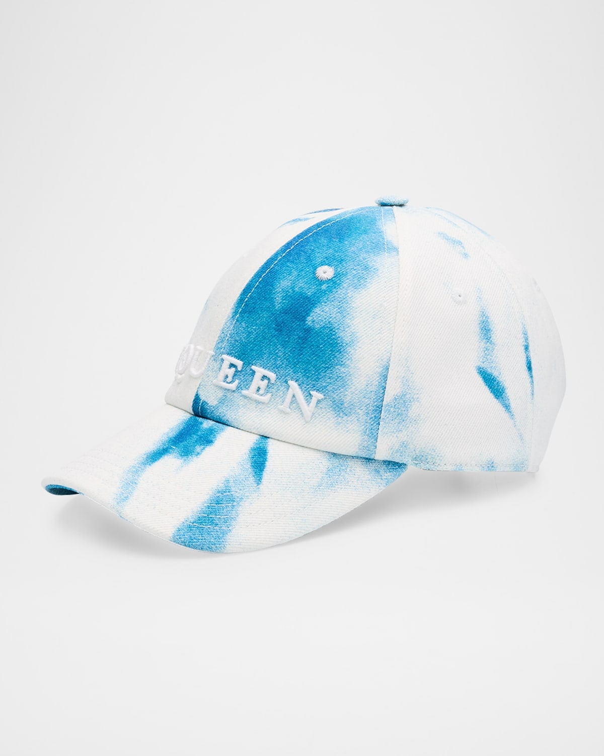 Men's Marbled Denim Logo Baseball Cap - 1