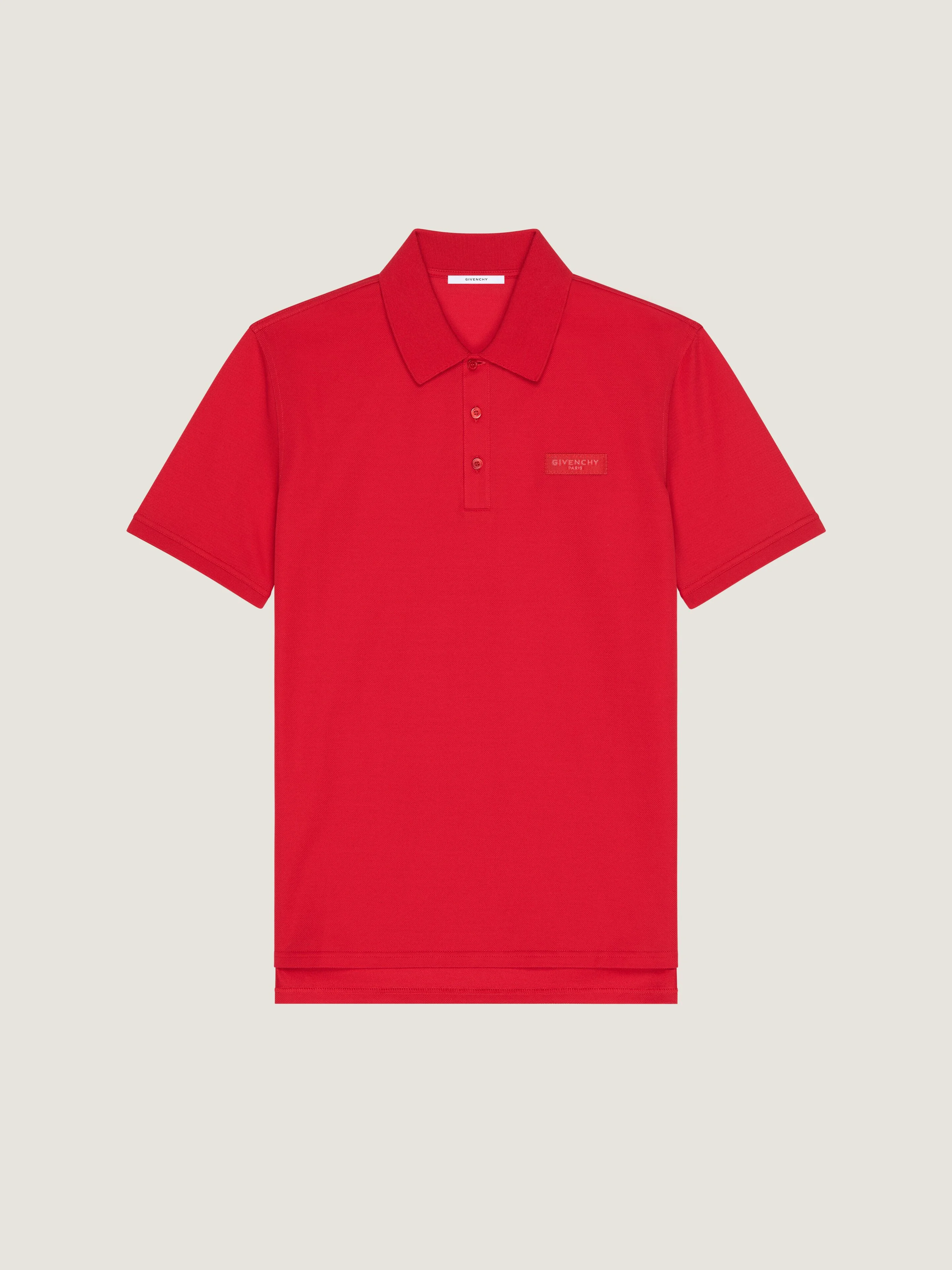 POLO IN COTTON WITH GIVENCHY PARIS GROS GRAIN - 1